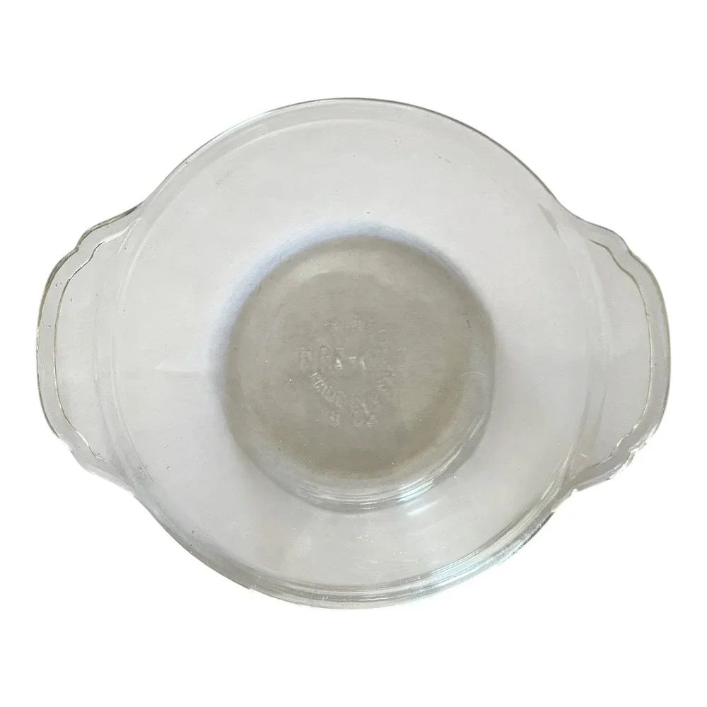 Vintage Pyrex Clear Glass 8 oz Individual Casserole Dish FireKing Ovenware with